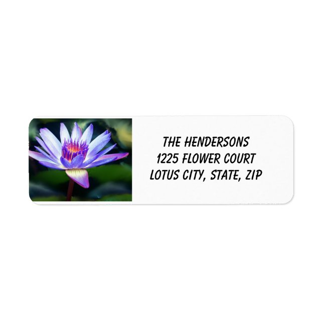 Etiqueta de flor de Lotus (Frente)