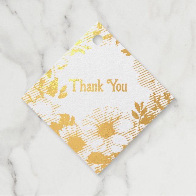 Etiqueta de flor Thankyou Wreath Classy Coquette (Anverso)