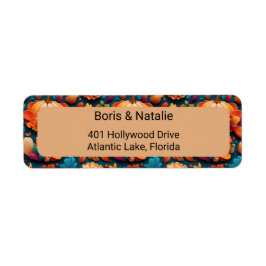 Etiqueta de follaje botánico