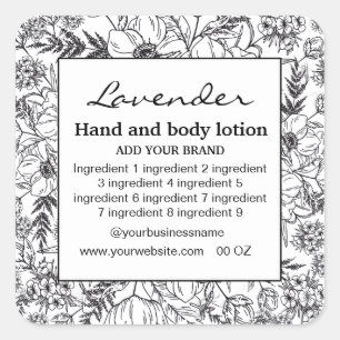 Etiqueta de fondo blanco de marco floral decorativ