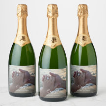Etiqueta de Foto Personalizada para Botella de Vin