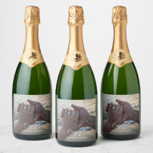 Etiqueta de Foto Personalizada para Botella de Vin