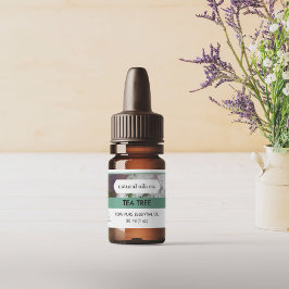 Etiqueta de fragrancia de aceites esenciales de ár