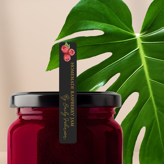 Etiqueta de frambuesa casera de jamón delgada (Subido por el creador)