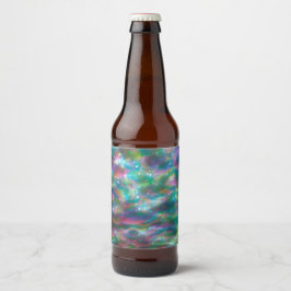 Etiqueta de frasco colorida