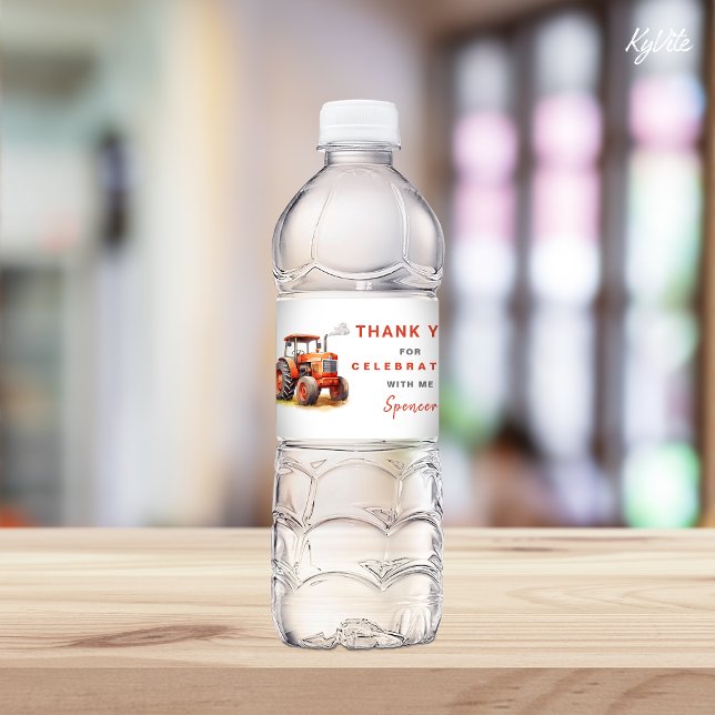 Etiqueta de frasco de agua de cumpleaños de Tracto (Subido por el creador)