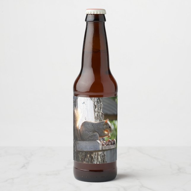 Etiqueta de frasco de ardilla (Anverso)