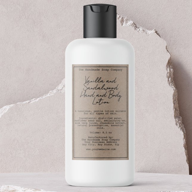 Etiqueta de frasco de cosméticos impermeables Retr (Subido por el creador)