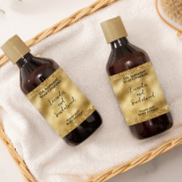 Etiqueta de frasco de Purpurina y Relieve metaliza