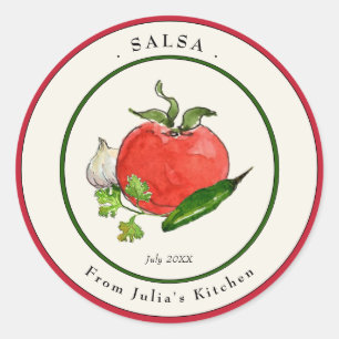 Etiqueta de frasco de Salsa de Tomate casera