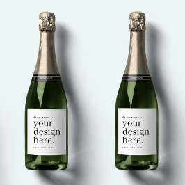 Etiqueta de frasco de tu envío de diseño