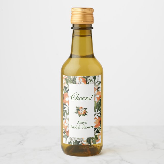 Etiqueta de frasco de vino de naranja Main Squeeze (Anverso)