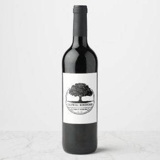 Etiqueta de frasco de vino de Reunión