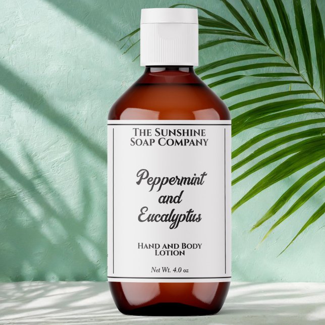 Etiqueta de frascos de blanco con texto negro (Subido por el creador)