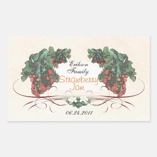 Etiqueta de fresa para enlatado R1 (Anverso)