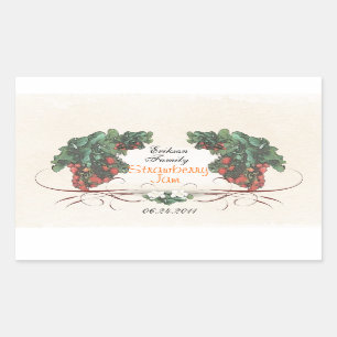 Etiqueta de fresa para enlatado R1