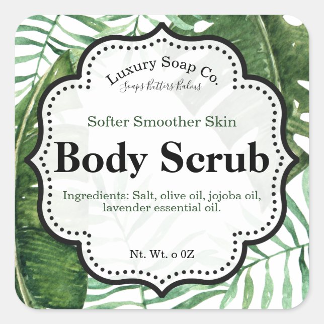 Etiqueta de frotis tropical (Anverso)