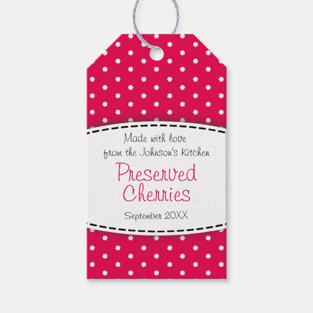 Etiqueta de fruta roja conservada (Anverso)