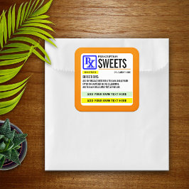 Etiqueta de fuerza de recetas de receta graciosa