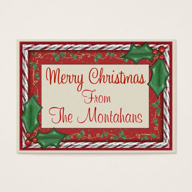 Etiqueta de gabinete de navidades - SRF (Frente)