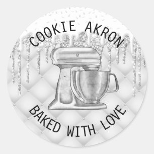 Etiqueta de galleta de pastelería, frosting Dris