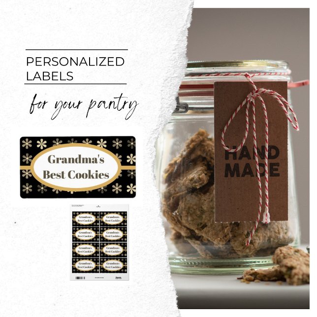 Etiqueta de galleta personalizada, etiqueta de las (Subido por el creador)