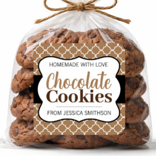 Etiqueta de Galletas de Chocolate (o cualquier red