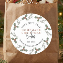 Etiqueta de Galletas de Navidad Caseras