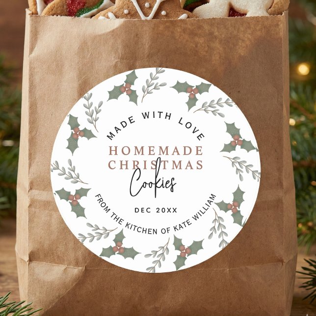 Etiqueta de Galletas de Navidad Caseras (Subido por el creador)