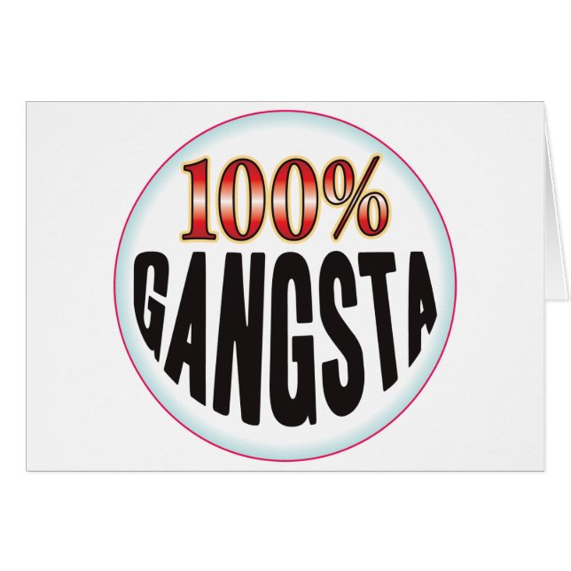 Etiqueta de Gangsta (Anverso (Horizontal))