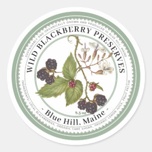 Etiqueta de gelatina con Ilustracion BLACKBERRY de