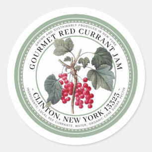 Etiqueta de gelatina con Ilustracion de curry rojo