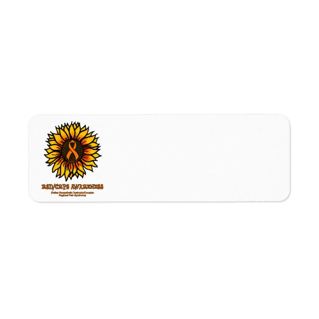 Etiqueta de girasol/conciencia...RSD/CRPS (Frente)