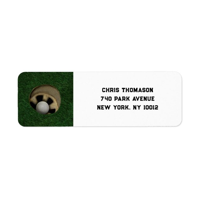 Etiqueta de golf (Frente)