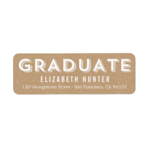 Etiqueta de graduación de CRAFT para mostrar la fo