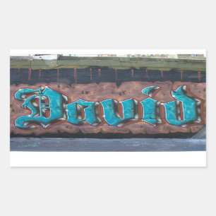 Etiqueta de graffiti: David