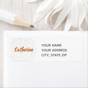 Etiqueta de gráfico cruzado del Naranja de roya