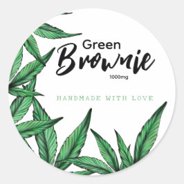 Etiqueta de Green Brownie Edibles