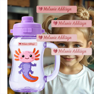 Etiqueta de guardería Pack Corazón Rosa Personaliz