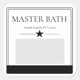 Etiqueta de habitación de sticker móvil 