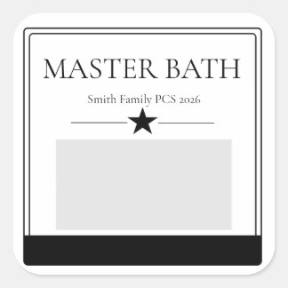Etiqueta de habitación de sticker móvil
