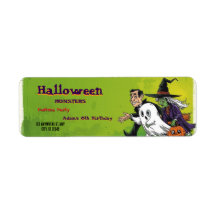 Etiqueta de Halloween Cumpleaños Niño Fiesta Etiqu