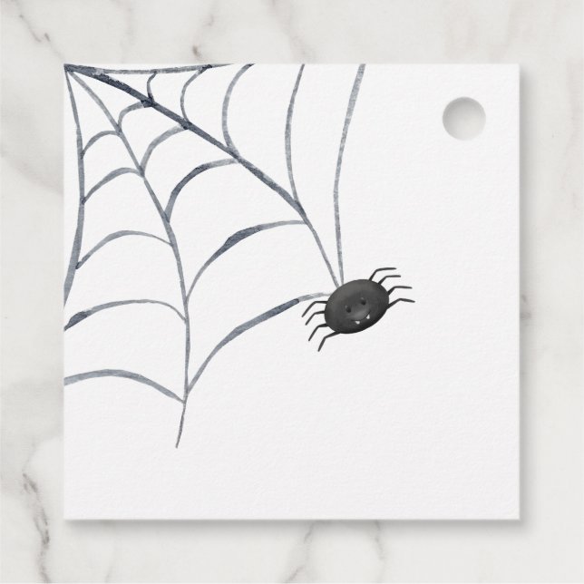 etiqueta de halloween de truco o bebida (Reverso)