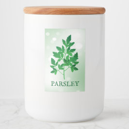 Etiqueta de hierbas de Parsley
