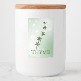 Etiqueta de hierbas Thyme
