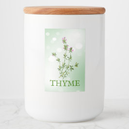 Etiqueta de hierbas Thyme