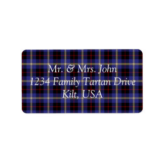 Etiqueta de Hill Tartan