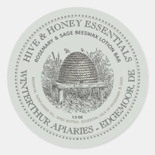 Etiqueta de Hive y Productos de Miel de Skep Vinta