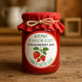 Etiqueta de hoja para conservas de mermelada de fr