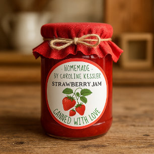 Etiqueta de hoja para conservas de mermelada de fr